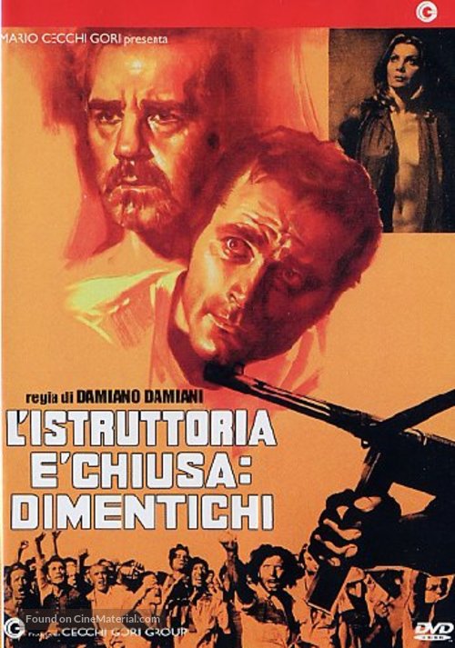 L&#039;istruttoria &egrave; chiusa: dimentichi - Italian DVD movie cover