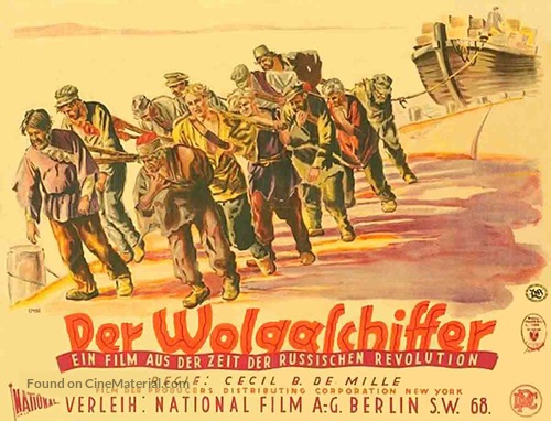 The Volga Boatman - German Movie Poster