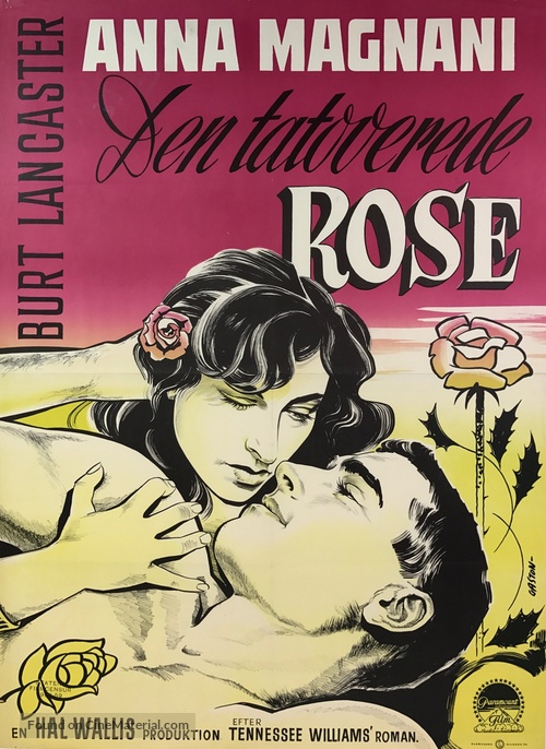 The Rose Tattoo - Danish Movie Poster