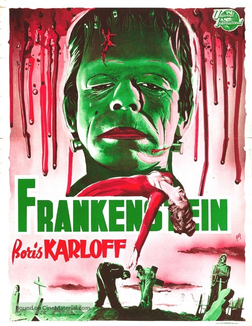 Frankenstein - Belgian Movie Poster