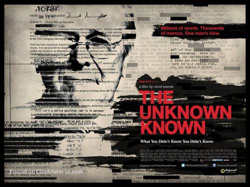 The Unknown Known - British Movie Poster