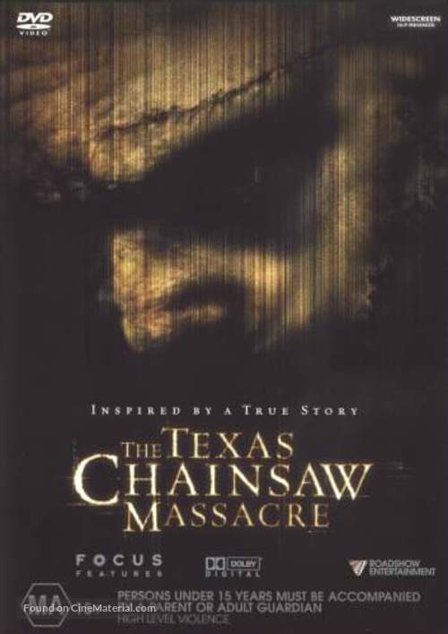 The Texas Chainsaw Massacre - Australian Movie Cover