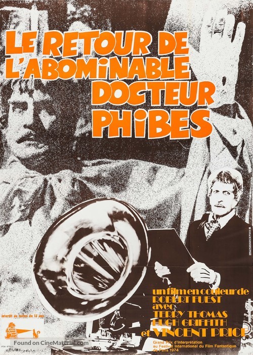 Dr. Phibes Rises Again - French Movie Poster