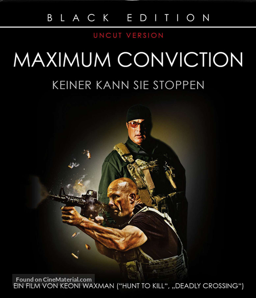 Maximum Conviction - German Blu-Ray movie cover