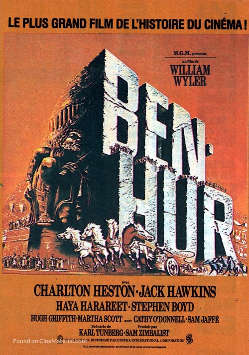 Ben-Hur - French Movie Poster