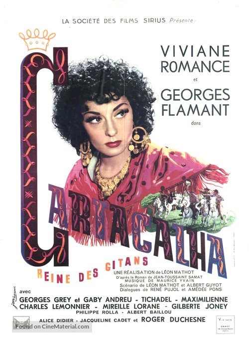 Cartacalha, reine des gitans - French Movie Poster