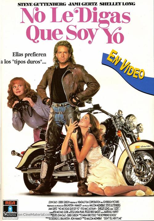 Don&#039;t Tell Her It&#039;s Me - Spanish VHS movie cover