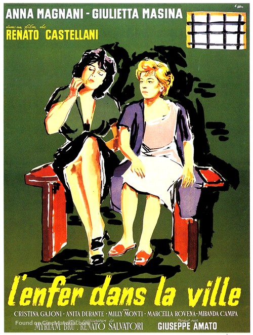 Nella citt&agrave; l&#039;inferno - French Movie Poster