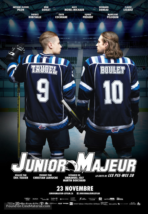 Junior Majeur - Canadian Movie Poster