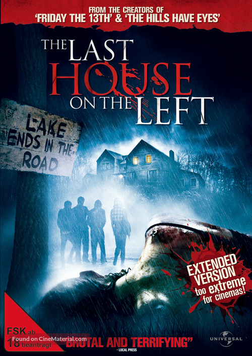 The Last House on the Left - German DVD movie cover