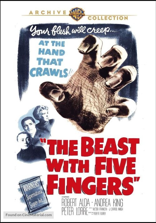 The Beast with Five Fingers - DVD movie cover