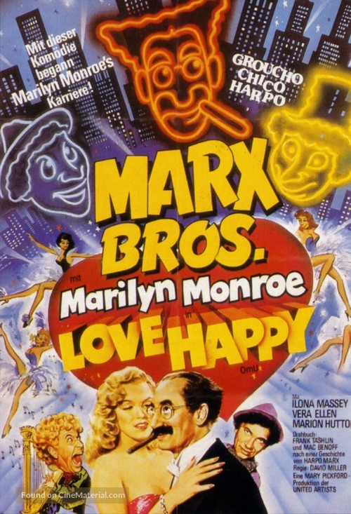 Love Happy - German Movie Poster
