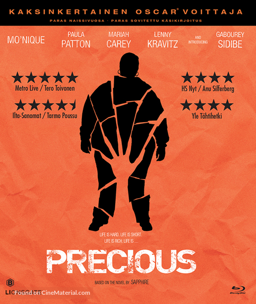 Precious: Based on the Novel Push by Sapphire - Finnish Blu-Ray movie cover