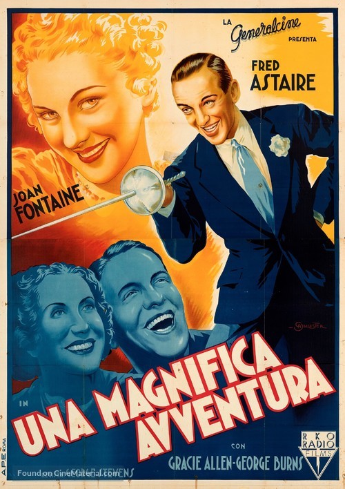 A Damsel in Distress - Italian Movie Poster