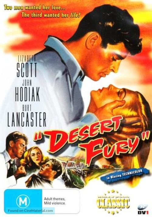 Desert Fury - Australian DVD movie cover