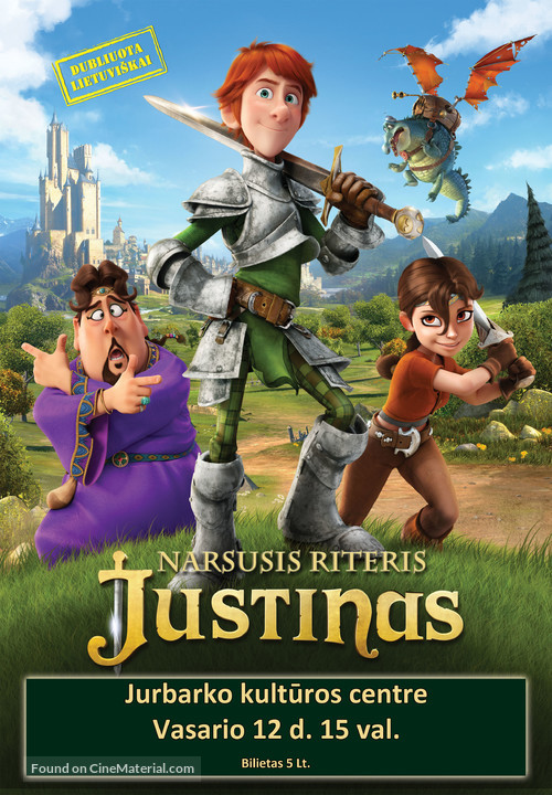 Justin and the Knights of Valour - Lithuanian Movie Poster