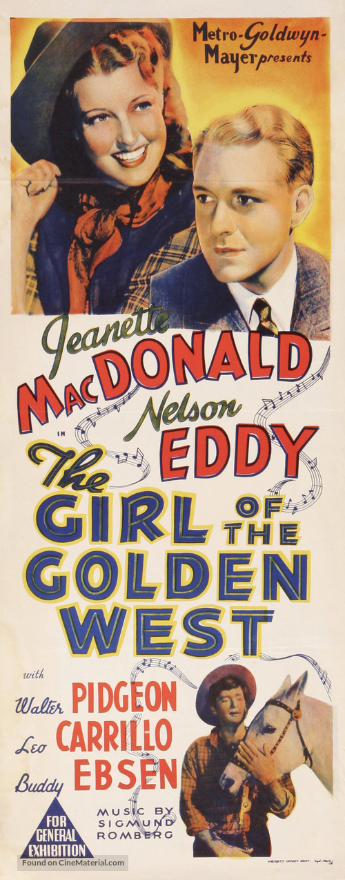 The Girl of the Golden West - Australian Movie Poster