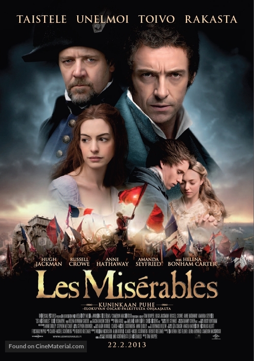 Les Mis&eacute;rables - Finnish Movie Poster