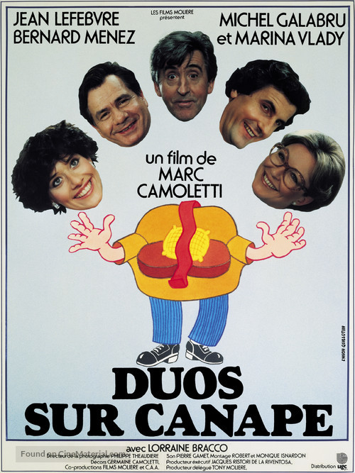Duos sur canap&eacute; - French Movie Poster