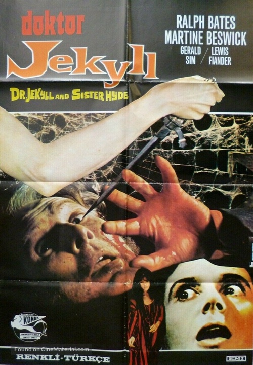 Dr. Jekyll and Sister Hyde - Turkish Movie Poster