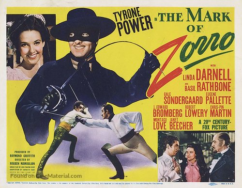 The Mark of Zorro - Movie Poster