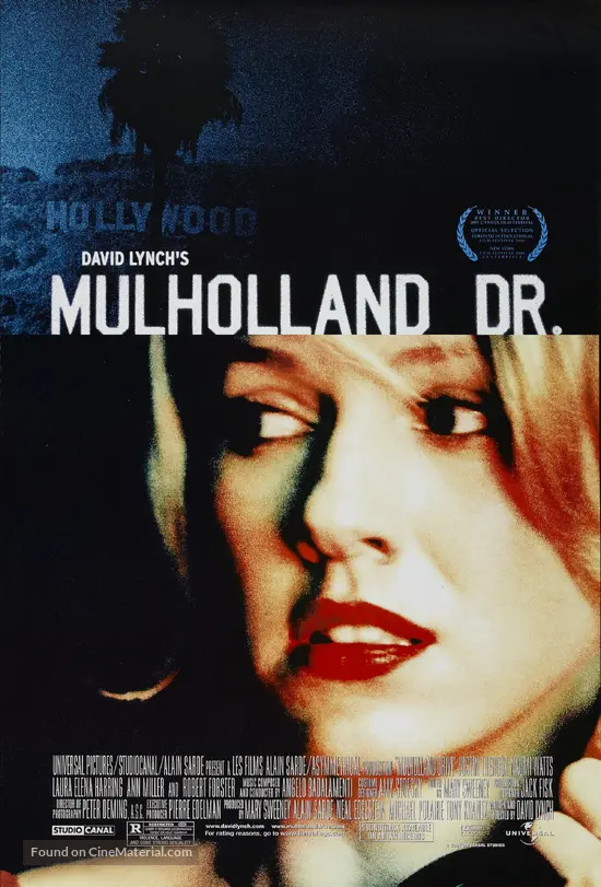 Mulholland Drive - Movie Poster Mulholland Drive - Movie Poster