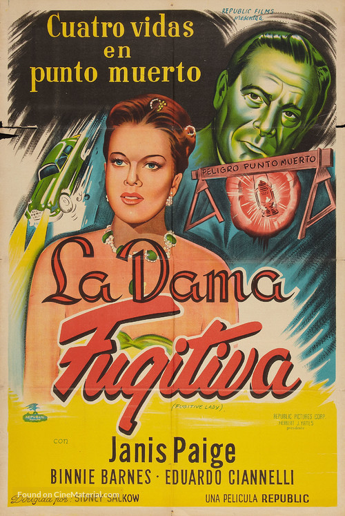 La strada buia - Argentinian Movie Poster