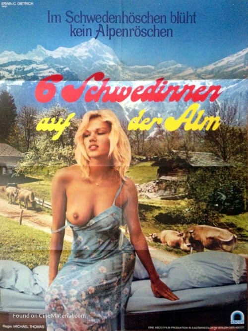 Sechs Schwedinnen auf der Alm - German Movie Poster