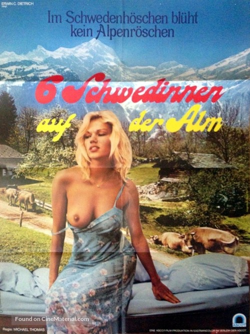 Sechs Schwedinnen auf der Alm - German Movie Poster