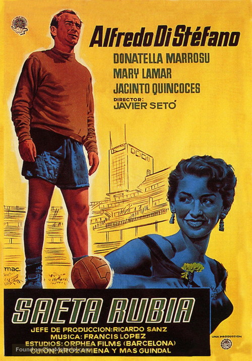 Saeta rubia - Spanish Movie Poster