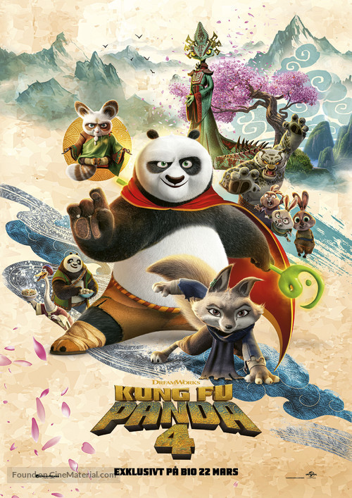 Kung Fu Panda 4 - Swedish Movie Poster