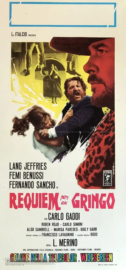 Requiem Para El Gringo 1968 Italian Movie Poster