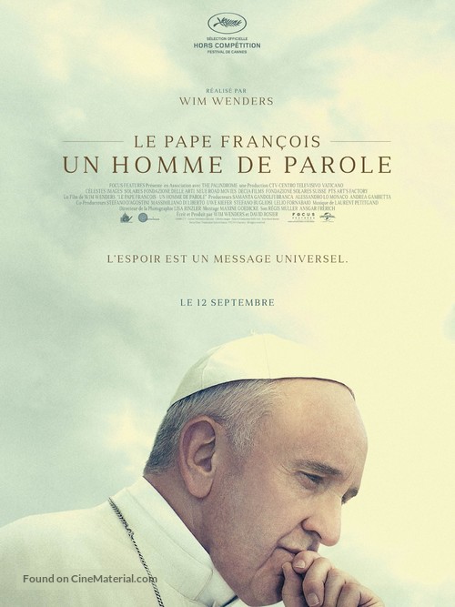 Pope Francis: A Man of His Word - French Movie Poster