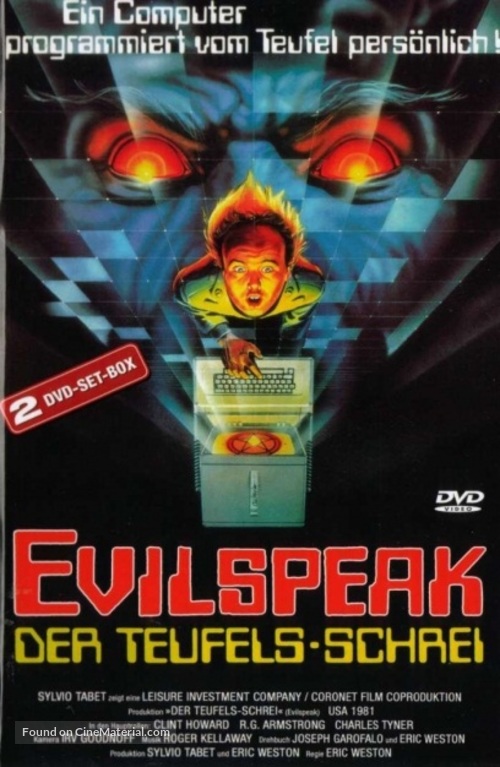 Evilspeak - German DVD movie cover