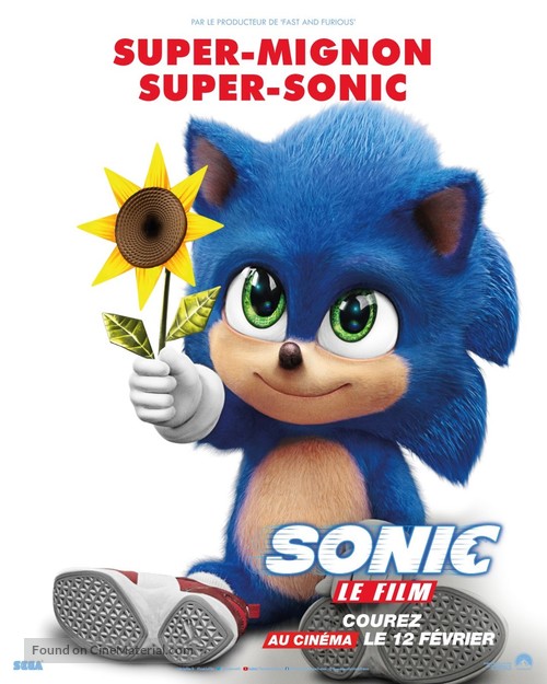 Sonic the Hedgehog - French Movie Poster