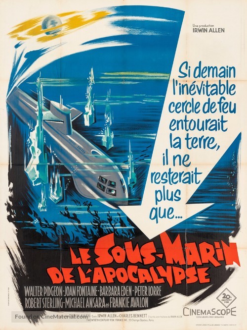 Voyage to the Bottom of the Sea - French Movie Poster