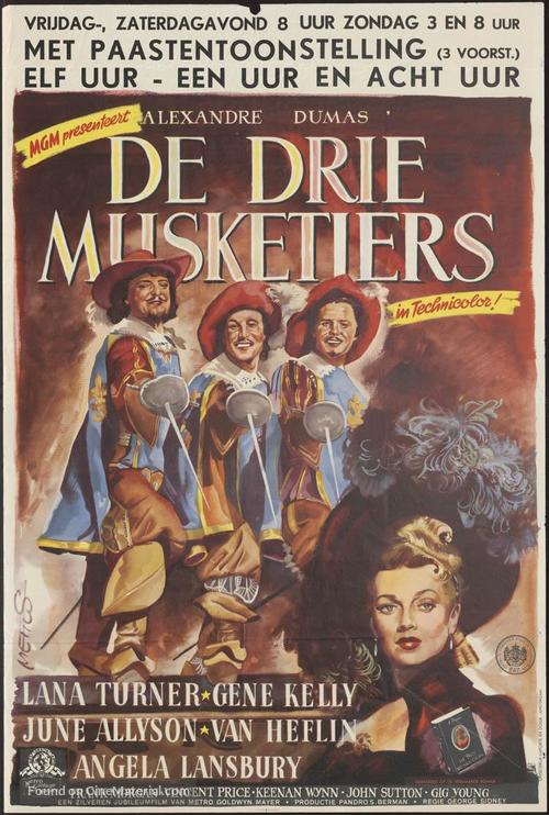 The Three Musketeers - Dutch Movie Poster