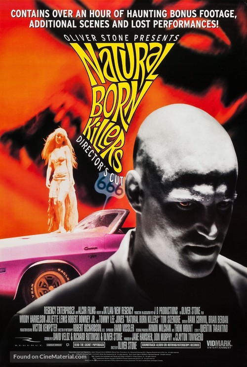 Natural Born Killers - Video release movie poster
