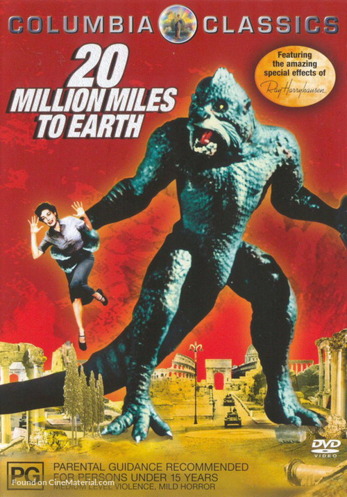 20 Million Miles to Earth - Australian DVD movie cover