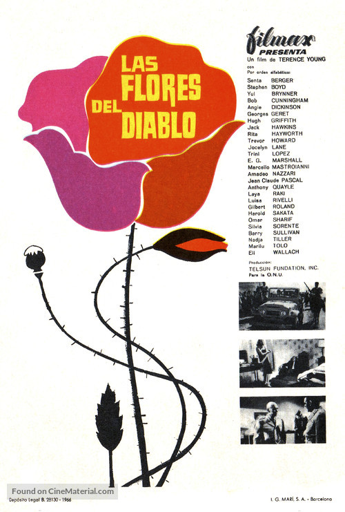 The Poppy Is Also a Flower - Spanish Movie Poster