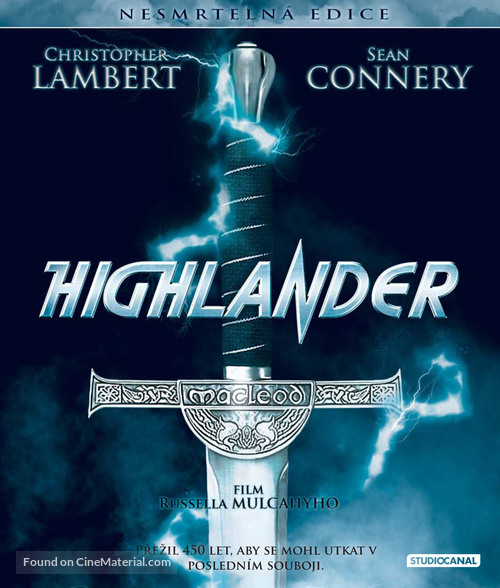 Highlander - Czech Blu-Ray movie cover