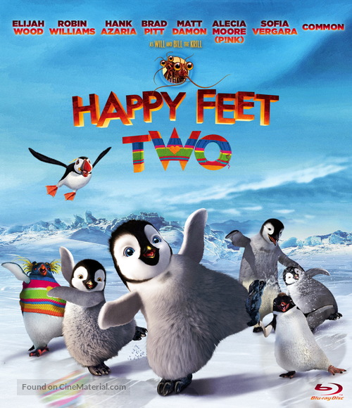 Happy Feet Two (2011) blu-ray movie cover
