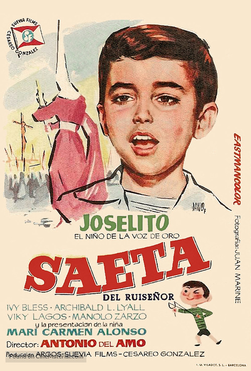 Saeta del ruise&ntilde;or - Spanish Movie Poster