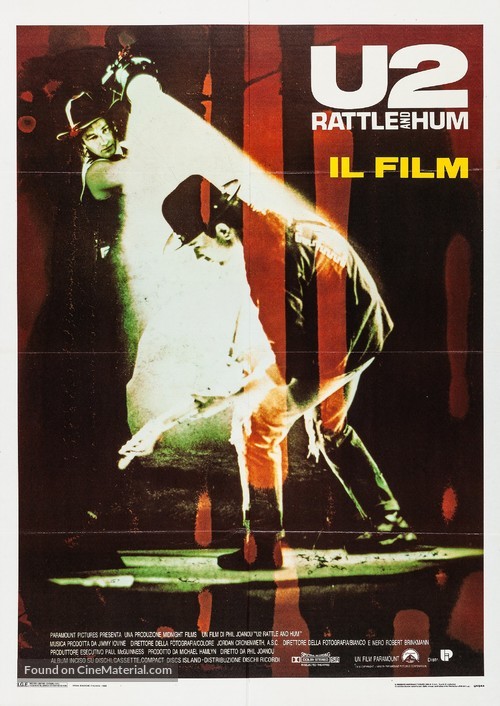 U2: Rattle and Hum - Italian Movie Poster