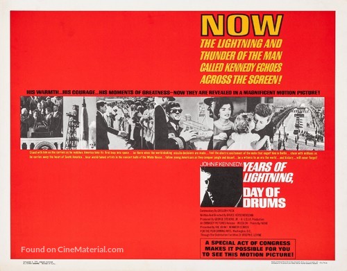 John F. Kennedy: Years of Lightning, Day of Drums - Movie Poster