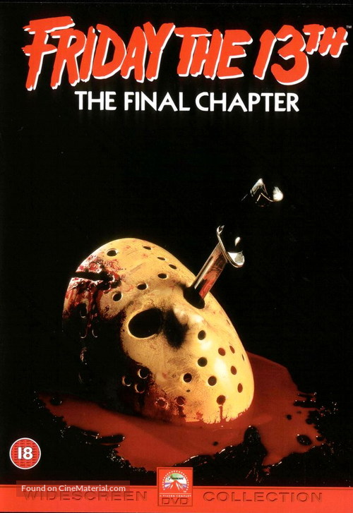 Friday the 13th: The Final Chapter - British DVD movie cover