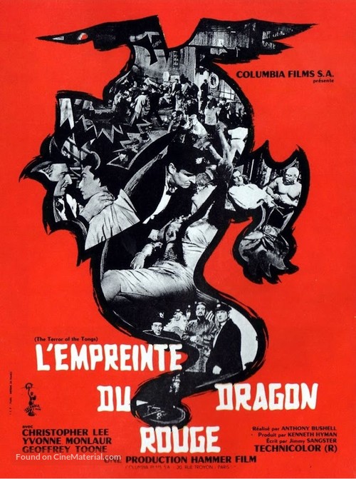 The Terror of the Tongs - French Movie Poster