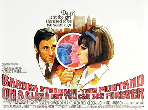 On a Clear Day You Can See Forever - British Movie Poster