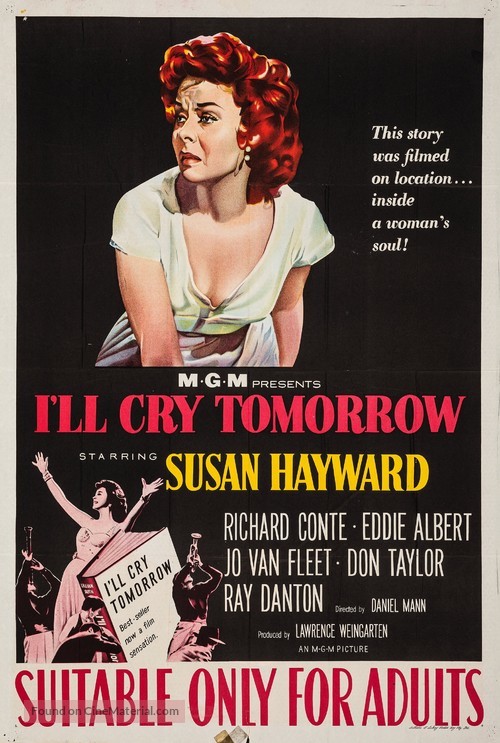 I&#039;ll Cry Tomorrow - Australian Movie Poster