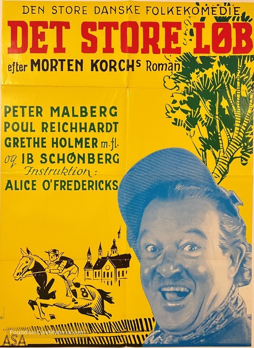 Det store l&oslash;b - Danish Movie Poster